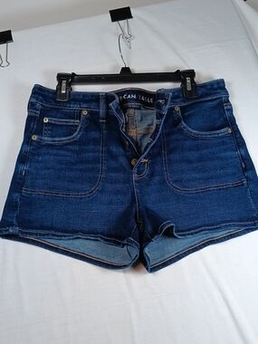 American Eagle Outfitters  Button Front High-Rise Shorts. Next Level Stretch.